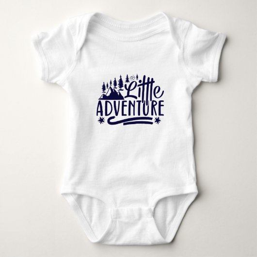 Coole Typografie Baby Strampler (Vorderseite)