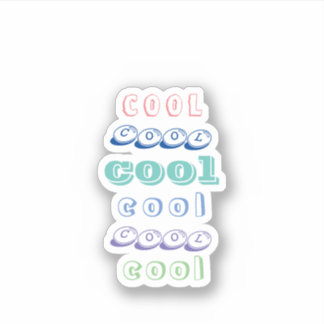 Coole Typografie für trendige, schicke Aufkleber