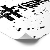 coole Typografie-Hashtag-Plakatwand Poster (Ecke)