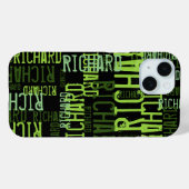 coole Typografie Kalkgrün auf schwarz Case-Mate iPhone Hülle (Rückseite (Horizontal))