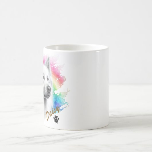 Coole Typografie Name Pet's Simple Modern Kaffeetasse (Mittel)