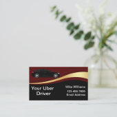 Coole Uber Driver Unique Automotive Business Card Visitenkarte (Stehend Vorderseite)
