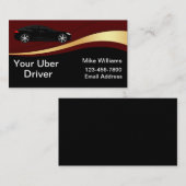 Coole Uber Driver Unique Automotive Business Card Visitenkarte (Vorne/Hinten)
