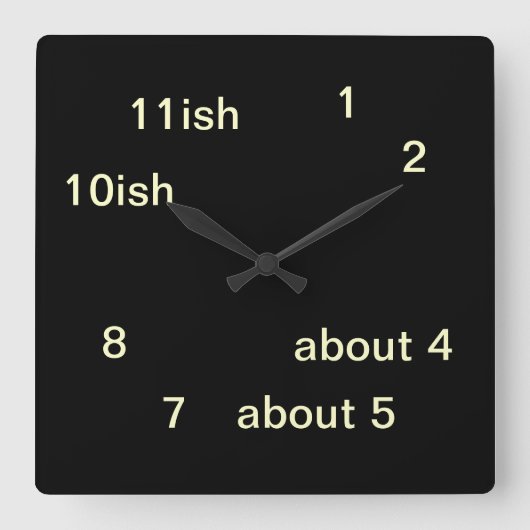 Coole Uber Geek Hipster Black One-ish Uhr 3 (Vorderseite)