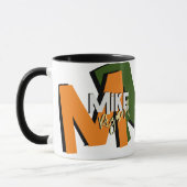 Coole übergroße fette Monogramm Tasse (Links)
