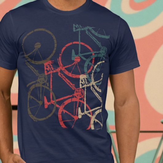 Coole überlappende Fahrräder T-Shirt