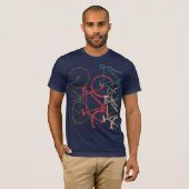 Coole überlappende Fahrräder T-Shirt (Vorne ganz)