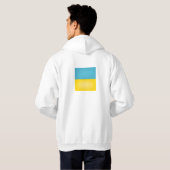 Coole ukrainische Flagge Hoodie (Schwarz voll)