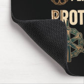 Coole unbezahlte friedliche Protestierende-Einheit Mousepad (Ecke)