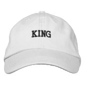 Coole und ansprechende Weißfarbe Bestickte Baseballkappe (Vorderseite)