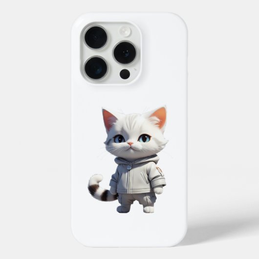 Coole und bezaubernde Katze-Illustration Case-Mate iPhone Hülle (Rückseite)
