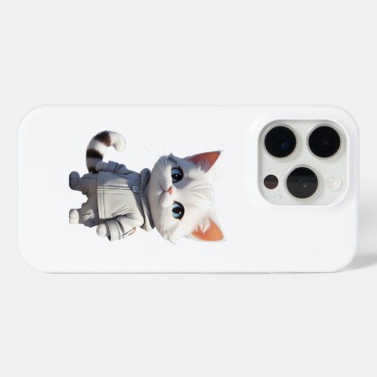 Coole und bezaubernde Katze-Illustration Case-Mate iPhone Hülle (Rückseite (Horizontal))