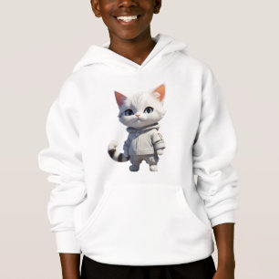 Coole und bezaubernde Katze-Illustration Hoodie
