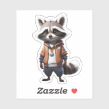 Coole und bezaubernde Raccoon-Illustration