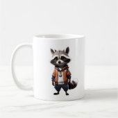 Coole und bezaubernde Raccoon-Illustration Kaffeetasse (Links)