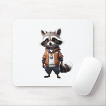 Coole und bezaubernde Raccoon-Illustration