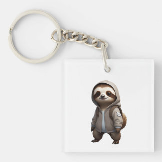 Coole und bezaubernde Sloth-Illustration Schlüsselanhänger