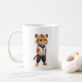 Coole und bezaubernde Tigerabbildung Kaffeetasse
