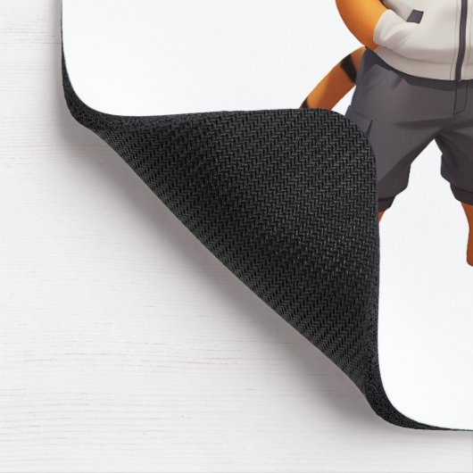 Coole und bezaubernde Tigerabbildung Mousepad (Ecke)