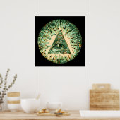Coole und einzigartige Camouflage Illuminati Poster (Küche)