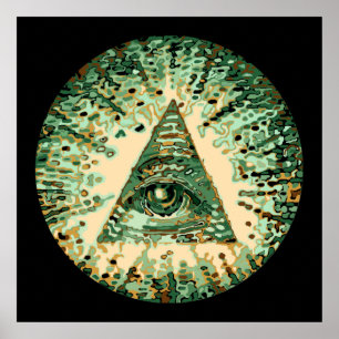 Coole und einzigartige Tarnung Illuminati Poster