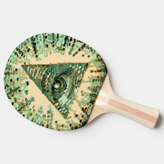 Coole und einzigartige Tarnung Illuminati Tischtennis Schläger (Seitenansicht)