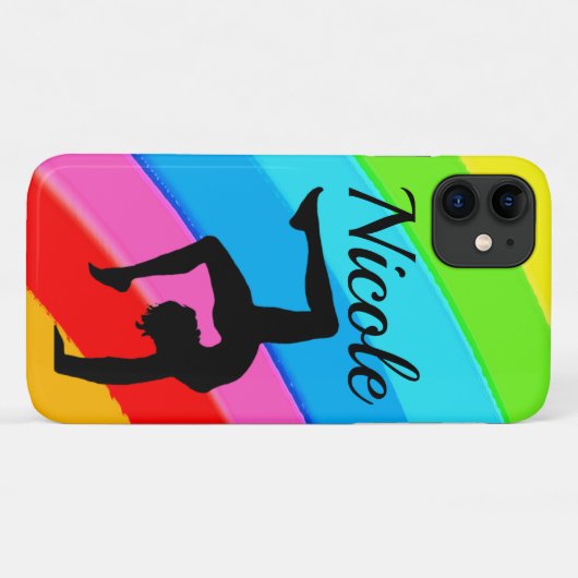 COOLE UND FARBENE KUNSTSTOFFGYMNASTIK Case-Mate iPhone HÜLLE (Rückseite (Horizontal))