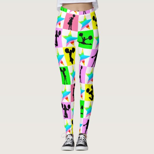 COOLE UND FARBENE SUPER STAR CHEERLEADER LEGGINGS (Vorderseite)