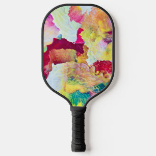 Coole und farbenfrohe Abstrakte Kunst und Kultur Pickleball Schläger