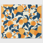 Coole und farbenfrohe Apricot-Muster Geschenkpapier (Flach)