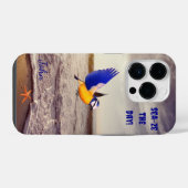 Coole und farbenfrohe Bird Sea iPhone Hülle (Rückseite (Horizontal))