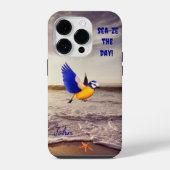Coole und farbenfrohe Bird Sea iPhone Hülle (Rückseite)