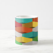 Coole und farbenfrohe geometrische Formen Kaffeetasse (Mittel)