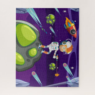 Coole und farbenfrohe Kinder Cartoon Puzzle