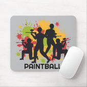 Coole und farbenfrohe Paintball-Szene Mousepad (Mit Mouse)