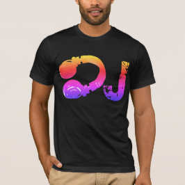 coole und farbenfrohe tee_Briefmarke für DJ T-Shirt