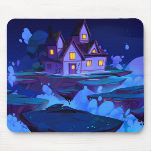 Coole und farbenfrohe Weihnachtshaus Mousepad