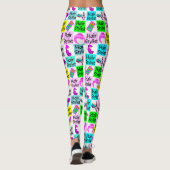 COOLE UND FARBHAARSTYLISTISCHE LEGGINGS (Rückseite)
