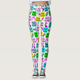 COOLE UND FARBHAARSTYLISTISCHE LEGGINGS