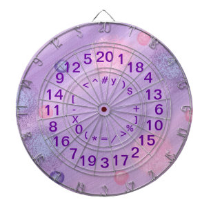 Coole und Fun-Math-Spielnummern Dart Board Dartscheibe