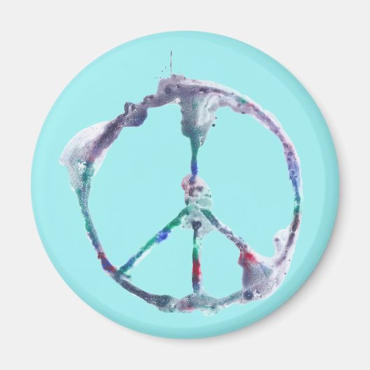 Coole und Funky Peace Sign Magnete Magnet (Vorne)