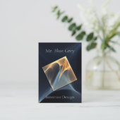 coole und klare Entwurfsgeschäftskarte Visitenkarte (Stehend Vorderseite)