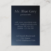 coole und klare Entwurfsgeschäftskarte Visitenkarte (Rückseite)