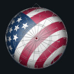Coole und lustige Globe der patriotischen amerikan Dartscheibe<br><div class="desc">Das Kunstwerk zeigt die amerikanische Flagge in einem 3D-Design eines Globus präsentiert. Für spezielle Anfragen oder Fragen wenden Sie sich bitte an den Künstler unter wafadahdalcreates@gmail.com. © Wafa Y. Dahdal - Alle Rechte vorbehalten. WD Art</div>