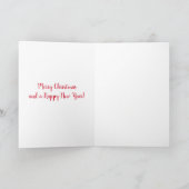 Coole und lustige Grüße der Rentiere, frohe Weihna Karte (Innenseite)