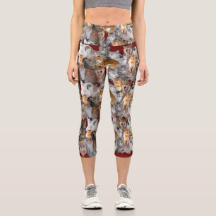 Coole und lustige Katzen-Collage Capri Leggings