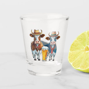 Coole und lustige Kühe und Bier-Shotgläser! Schnapsglas
