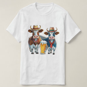 Coole und lustige Kühe und Bier T-Shirt! T-Shirt
