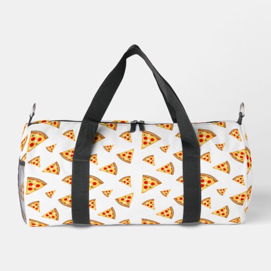 Coole und lustige Pizzaschnitte Duffle Bag (Rückseite)