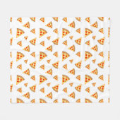 Coole und lustige Pizzaschnitte Fleecedecke (Vorderseite (Horizontal))